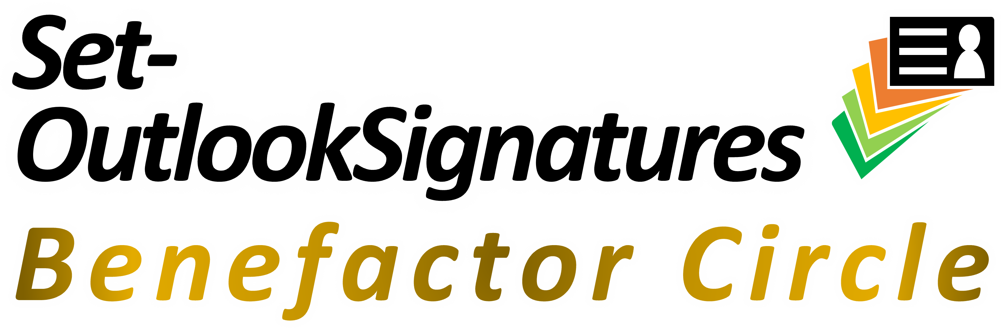 Set-OutlookSignatures Benefactor Circle